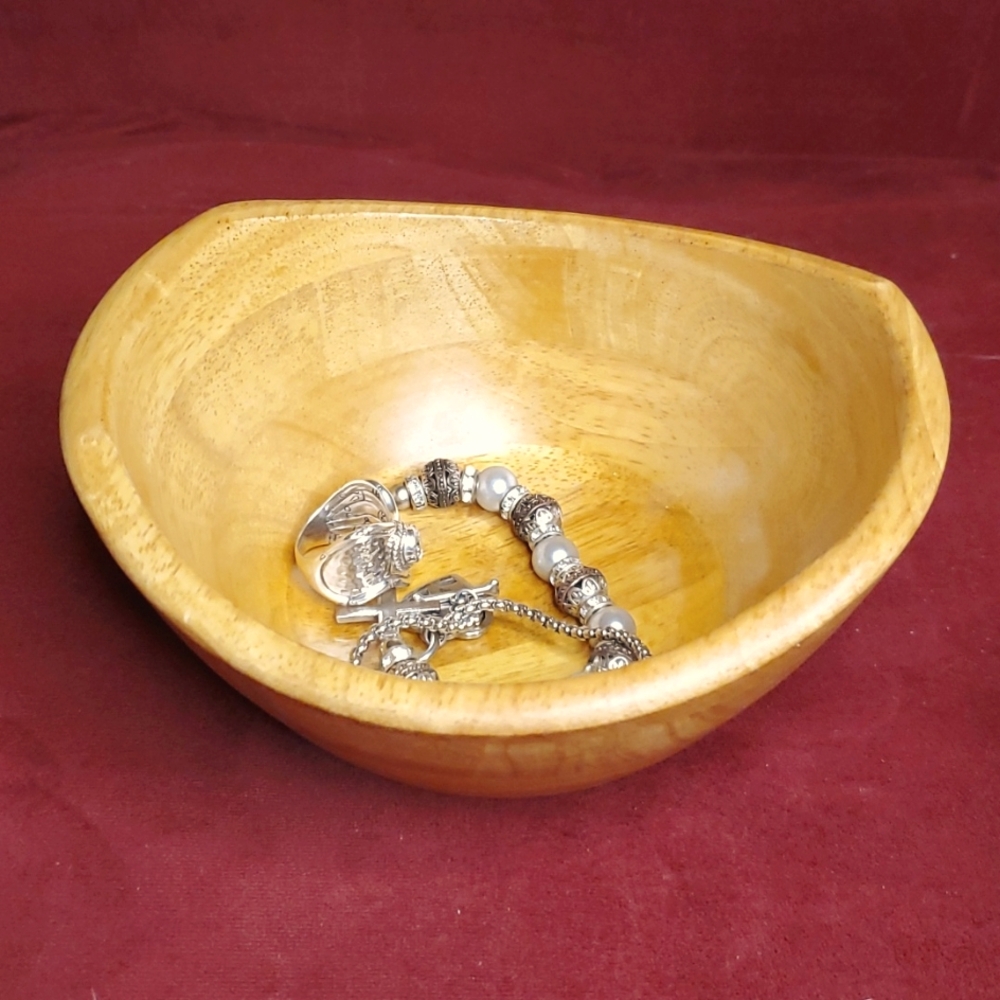 Wooden Trinket Bowl‎
